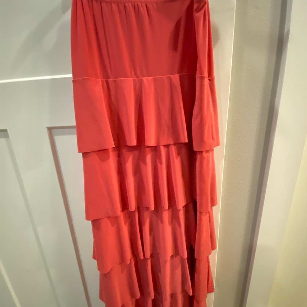 Pink Junee Layered Ruffled Skirt